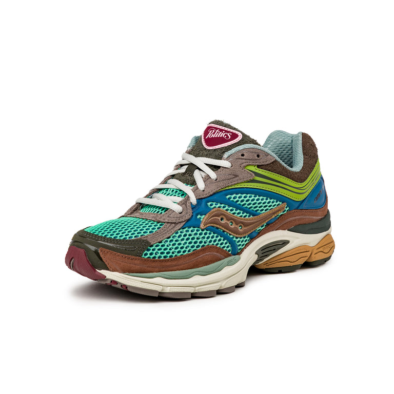 Saucony x Sneaker Politics Pro Grid Omni 9 - 42 / Blue / Brown - 6