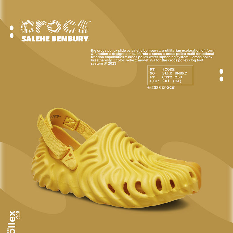 Crocs x Salehe Bembury The Pollex Clog onfeet
