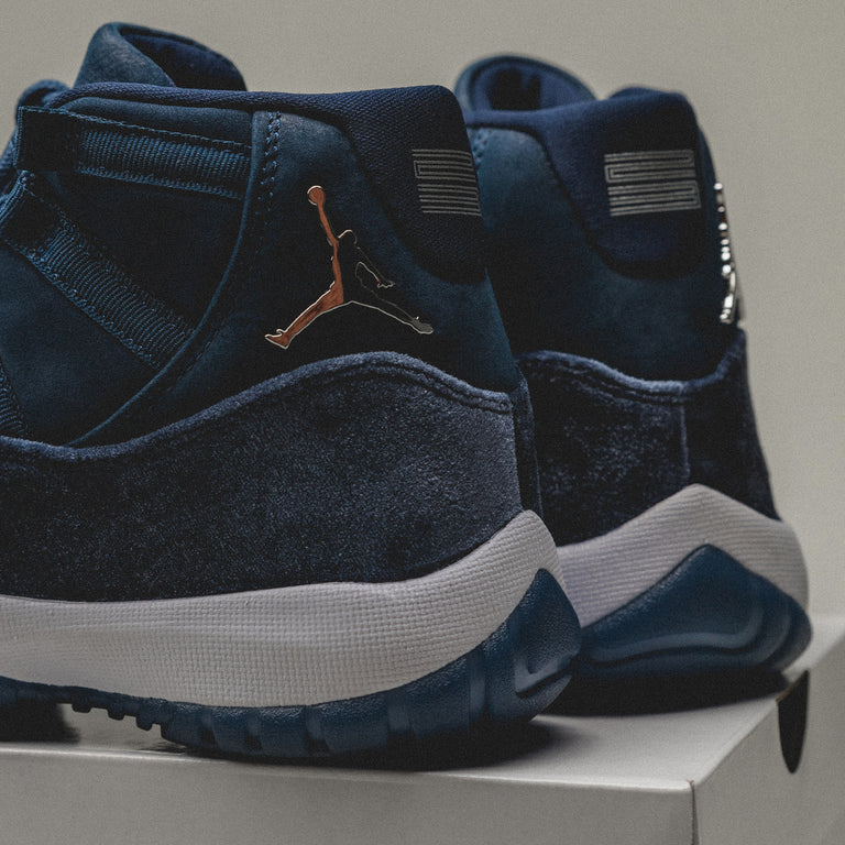 Suede best sale blue 11s