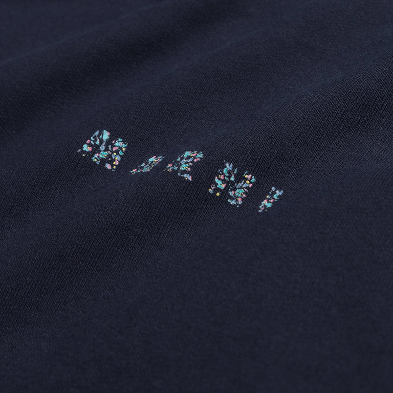 Marni Floral Logo Looback Hoodie