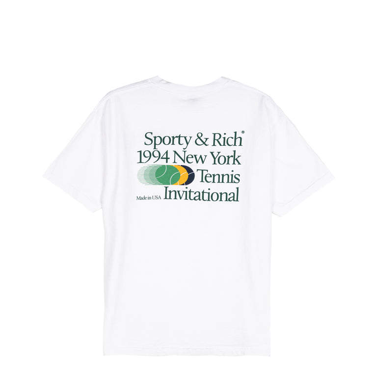 Sporty & Rich Invitational T-Shirt - L / White
