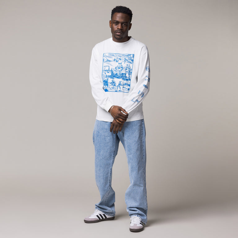 Aries Alien Woodcut Longsleeve Tee