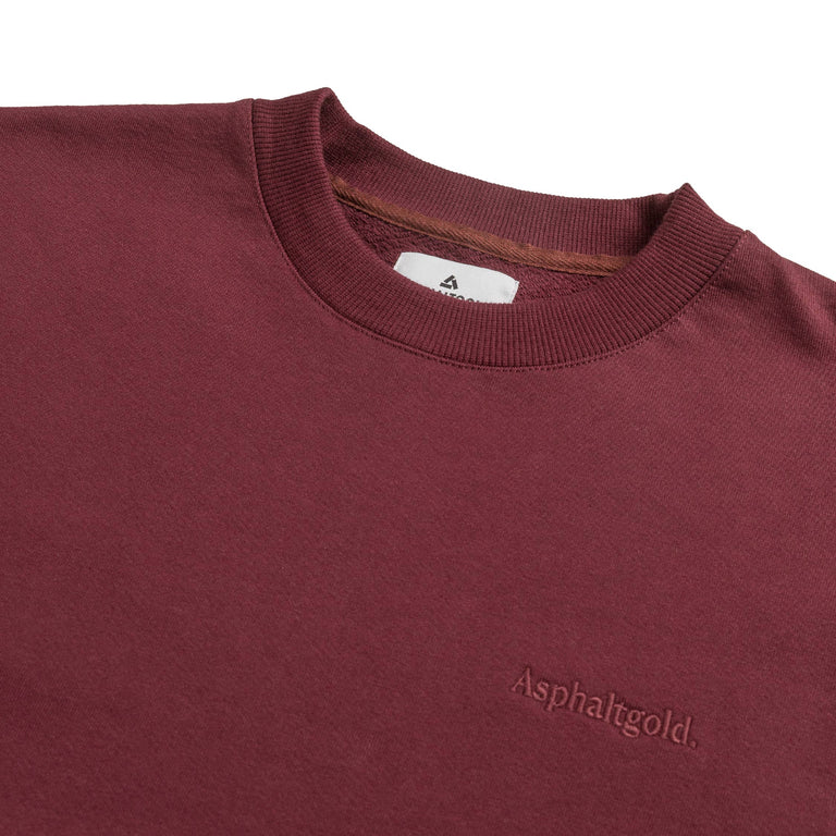 Asphaltgold Essential Crewneck - S / Burgundy - 3