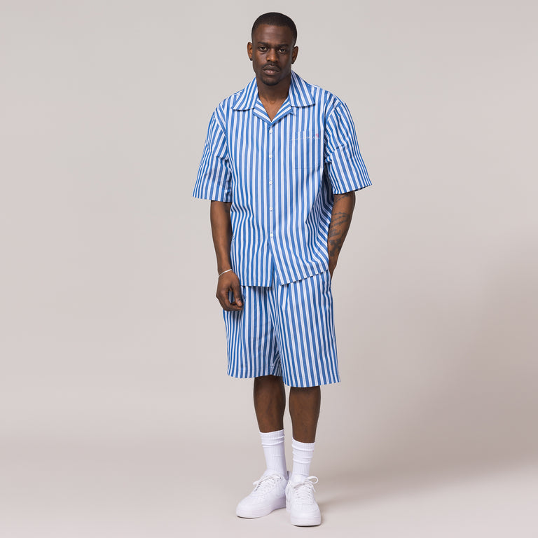 Marni Striped Organic Poplin Bowling Shorts