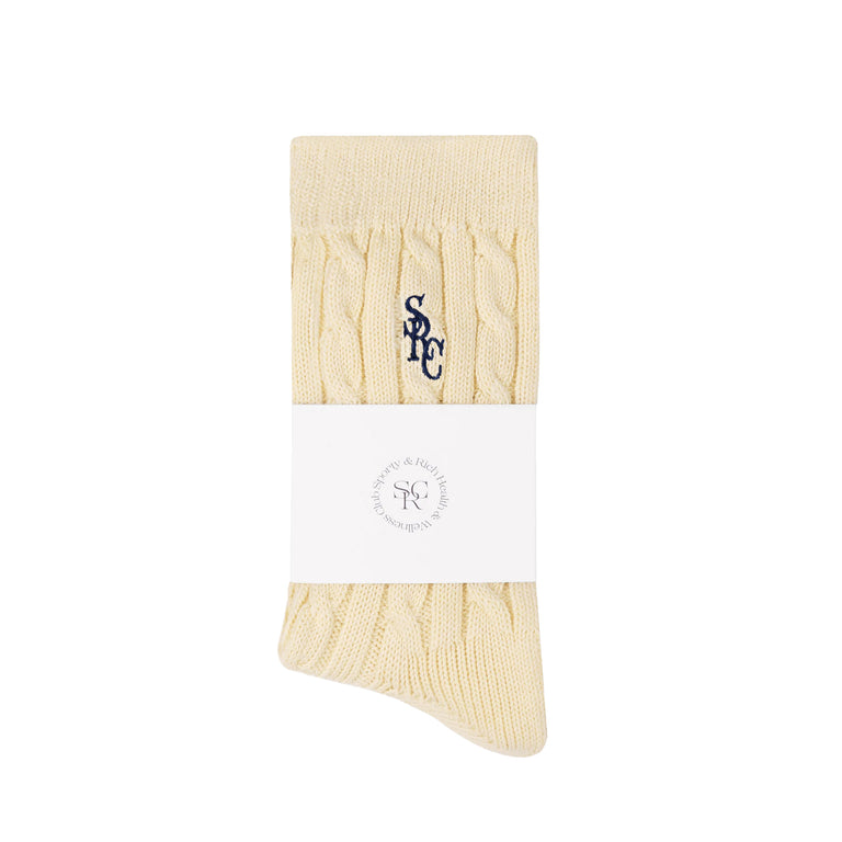 Sporty & Rich SRC Cableknit Socks - 3