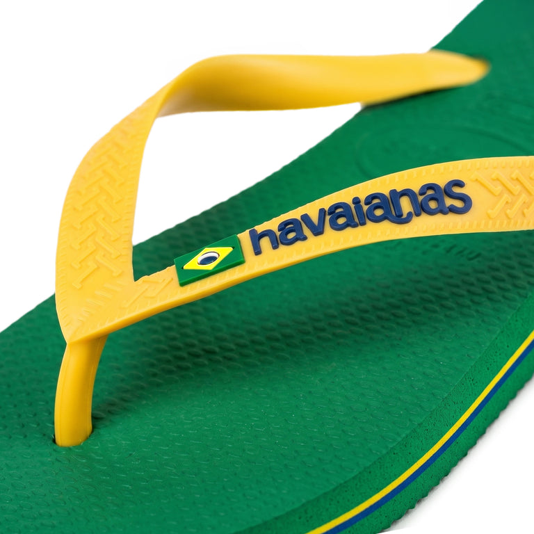 Havaianas Brasil Logo - 43-44 / Green / Yellow - 4