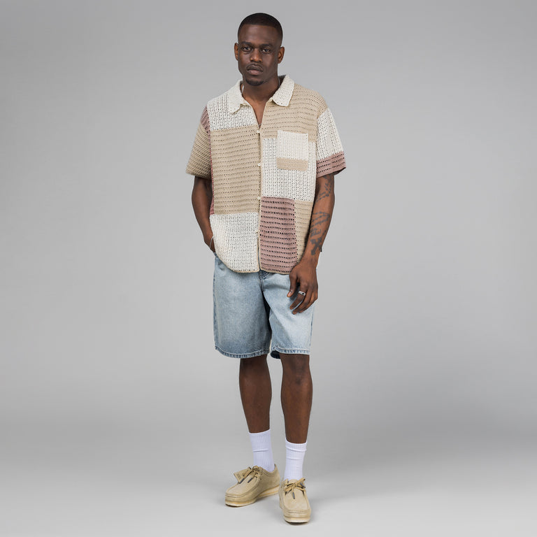 thisisneverthat Block Crochet Knit Shirt