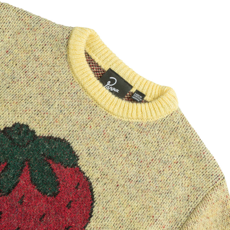 By Parra Stupid Strawberry Knitted Pullover