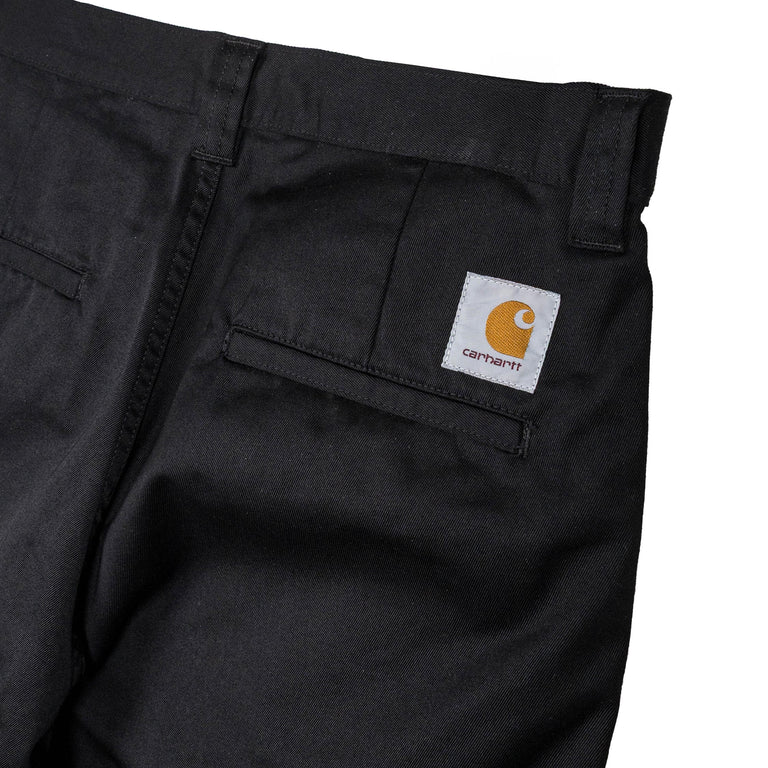 Carhartt WIP Brady Double Knee Chino Pant - XL / Black Rinsed - 4
