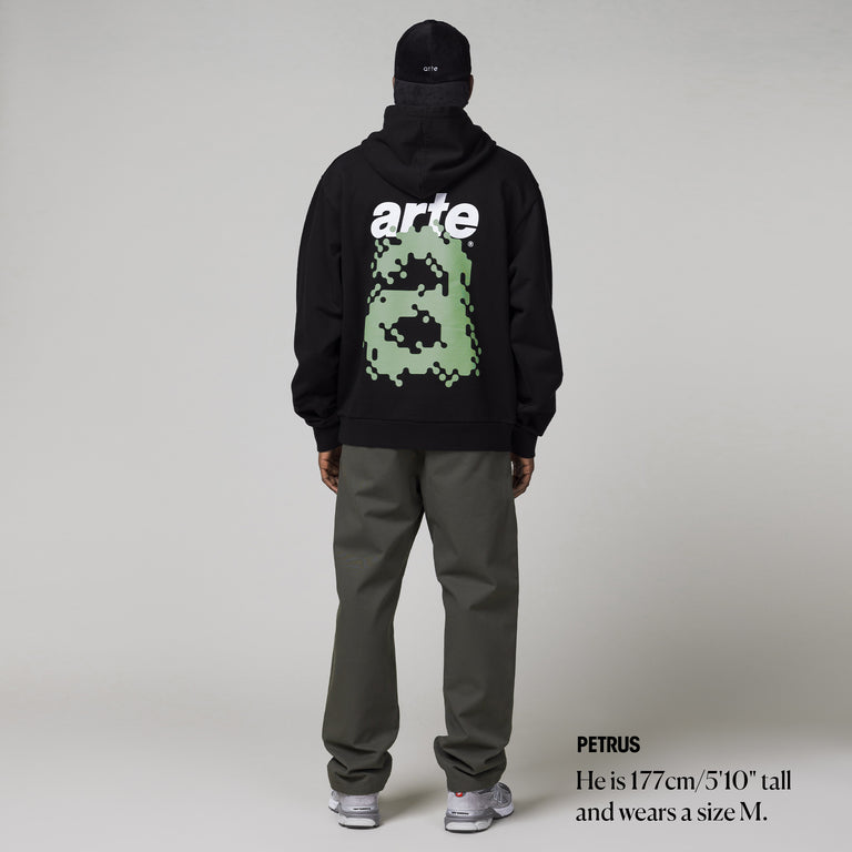 Arte Antwerp Harmon Back A Pixel Hoodie