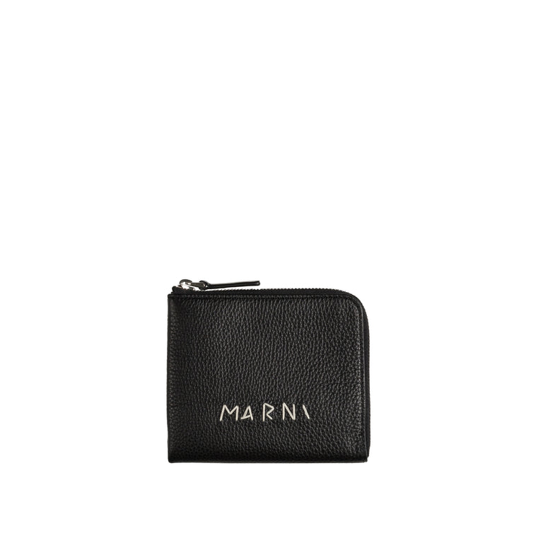 Marni Zip Around Leather Wallet