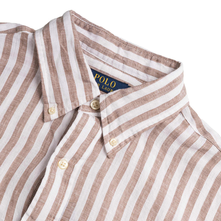 Polo Ralph Lauren Custom Fit Striped Linen Shirt