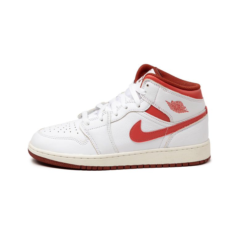 d86fa094290a9c3e5d516c5695b84b15ee09111d FJ3464 160 Nike Air Jordan 1 Mid SE GS White Lobster  Dune Red Sail os 1 768x768