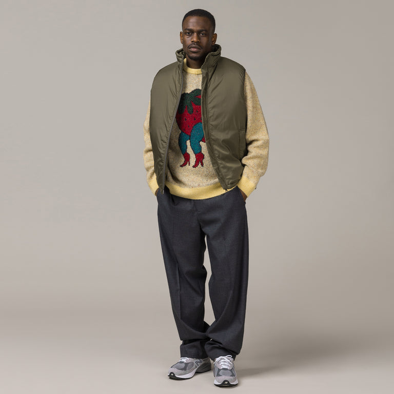By Parra Stupid Strawberry Knitted Pullover