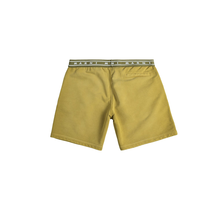 Marni Overdyed Organic Cotton Loopback Shorts