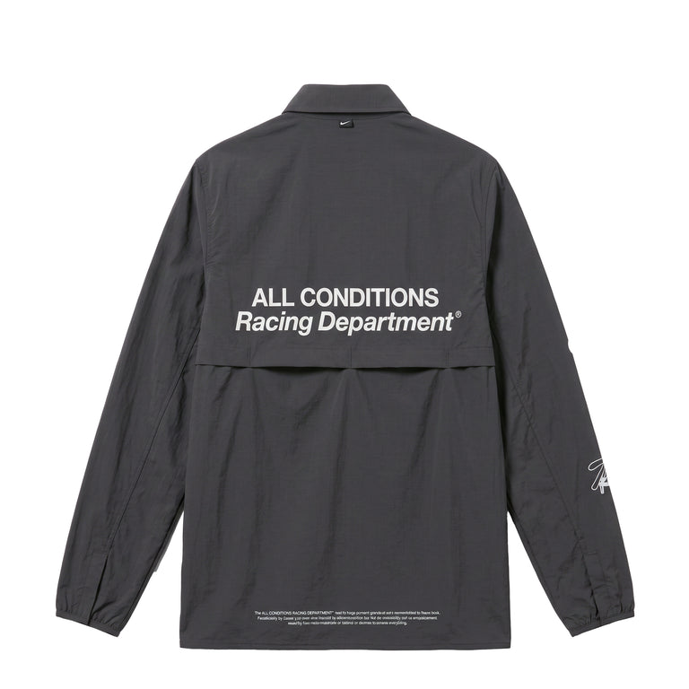 Nike	ACG "Aireez" UV Protection Button-Up Long-Sleeve Graphic Top - XXL / Dark Smoke Grey / White - 2