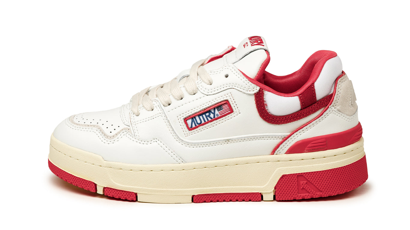 AUTRY スニーカー CLCスニーカー　42 Autry Clc Low Sneakers In White Leather And Black Suede
