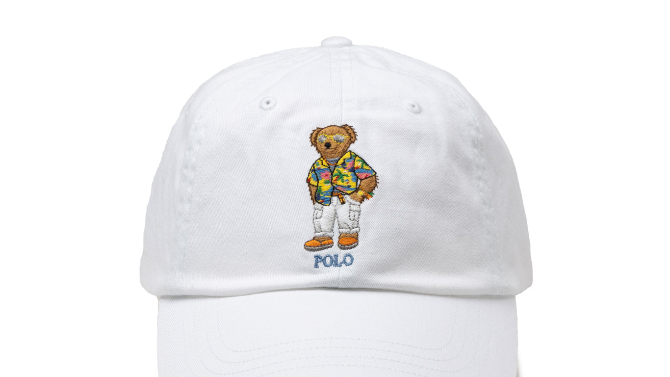 Polo bear top cap white