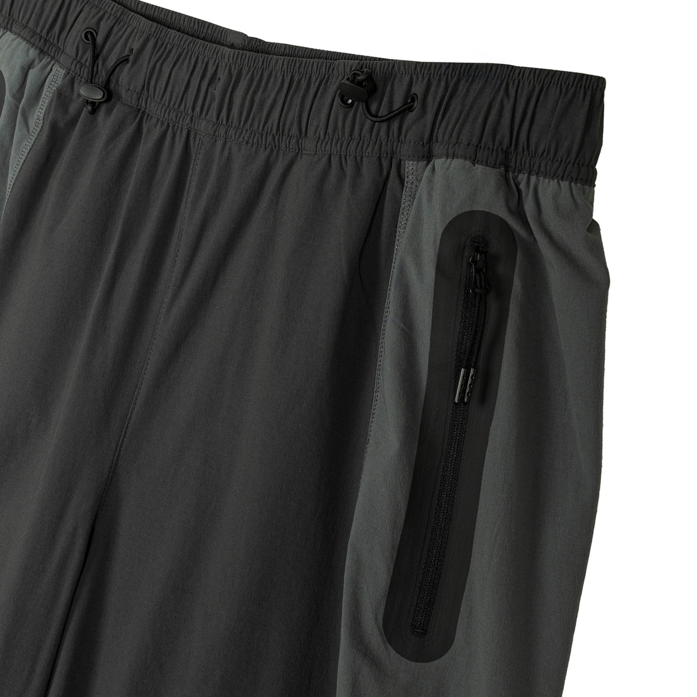 nike colourblock woven joggers in dark grey