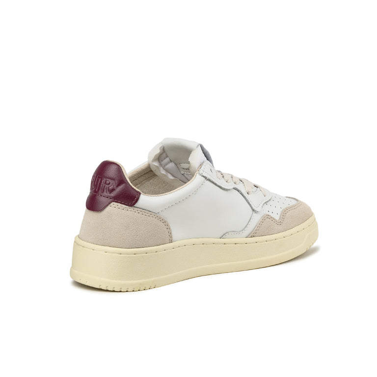 Autry Medalist W *Leather / Suede* - 39 / White / Burgundy - 3
