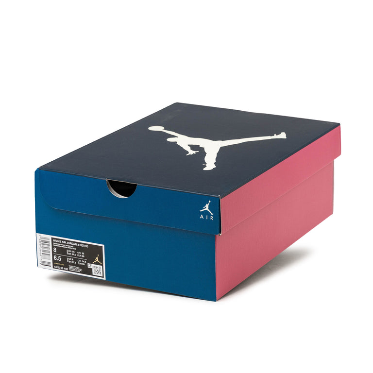 Nike Wmns Air Jordan 3 Retro *Sports Renaissance* - 36.5 / Obsidian / Chalk / Track Red - 6