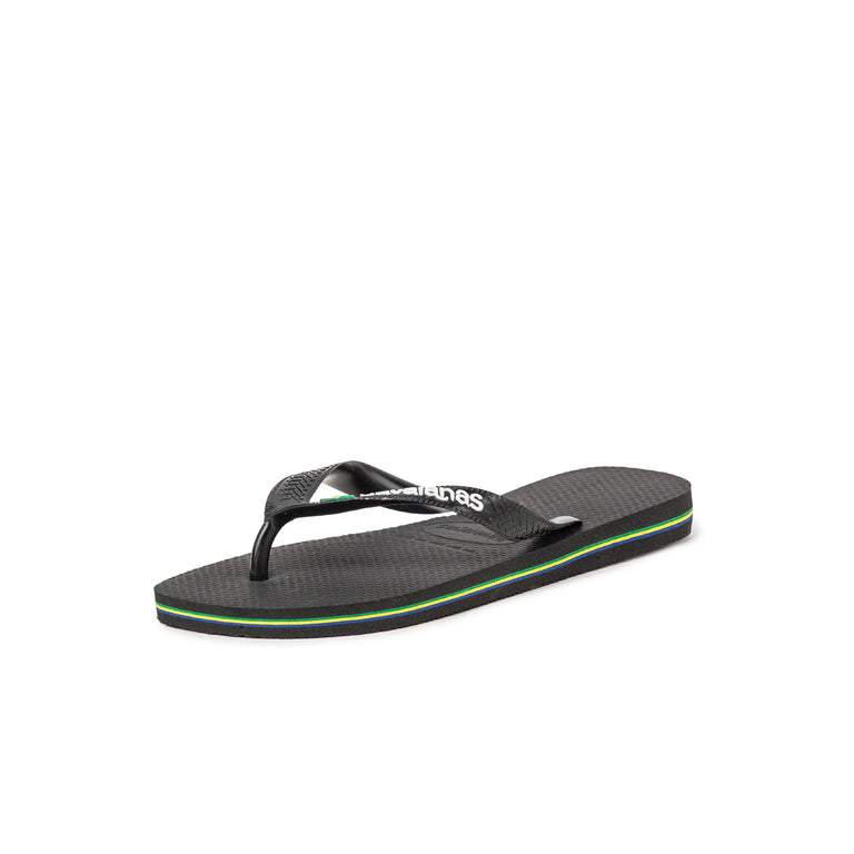 Havaianas Brasil Logo - 41-42 / Black - 2