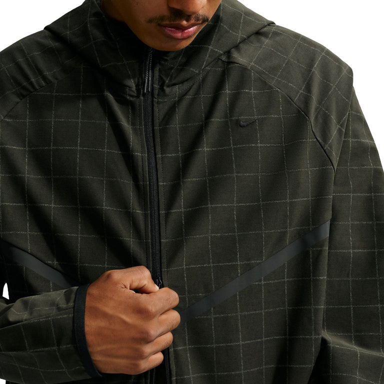 Nike	Tech Loose Dri-FIT Shori Knit Full-Zip All-Over-Print Jacket - XXL / Sequoia / Cargo Khaki / Black - 4
