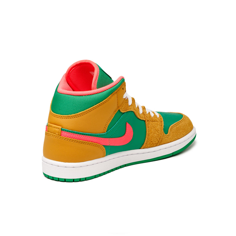 Nike Air Jordan 1 Mid SE *Wheat / Watermelon* *GS* – buy now at Asphaltgold  Online Store!