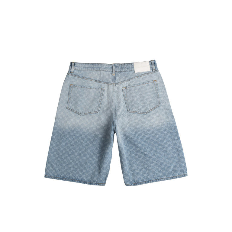 Daily Paper Zella Monogram Denim Shorts