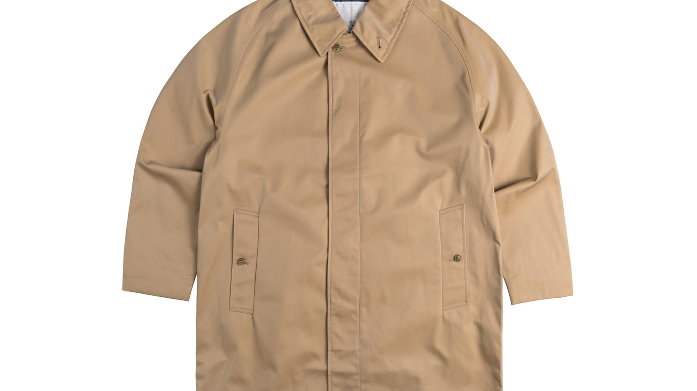 Nanamica GORE-TEX Balmacaan Coat Beige | Cultizm