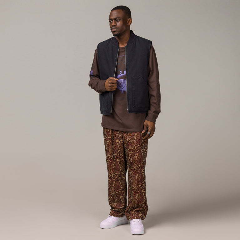 Beams Plus 2 Pleats Trousers Corduroy Print