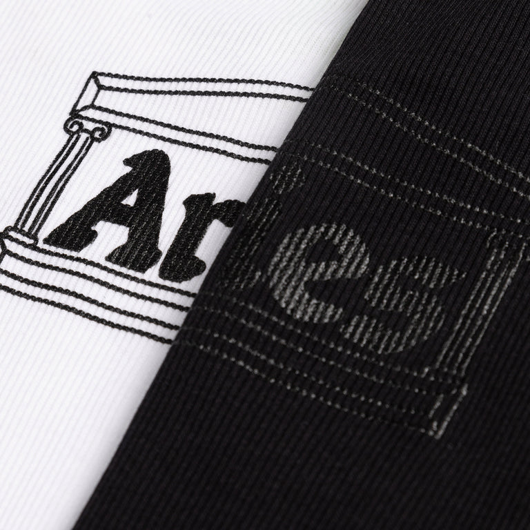 Aries Racer-back Rib Vest Twin Pack
