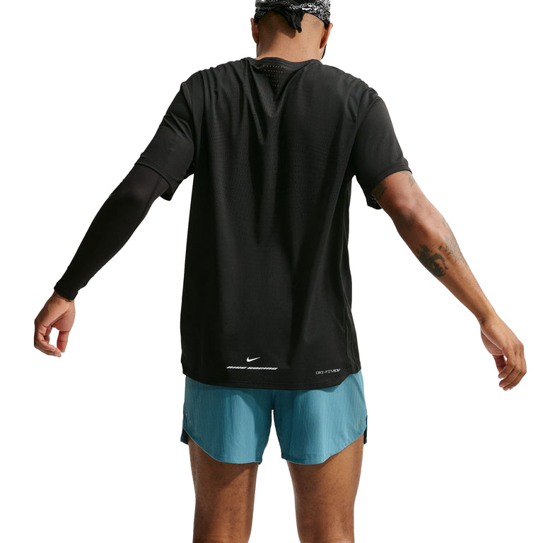 Nike	Aeroswift Dri-Fit ADV Short-Sleeve Graphic Running Top - XXL / Black - 3

