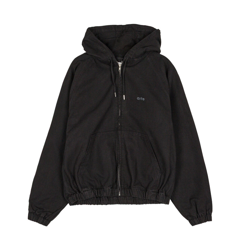 Arte Antwerp Canvas Hooded Jacket - S / Black - 1