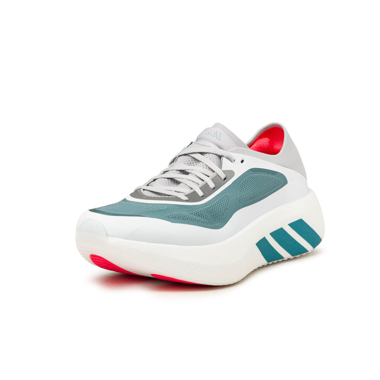 Adidas Hyperboost Run - 45 1/3 / Footwear White / Petrol Metallic / Lucid Red - 2
