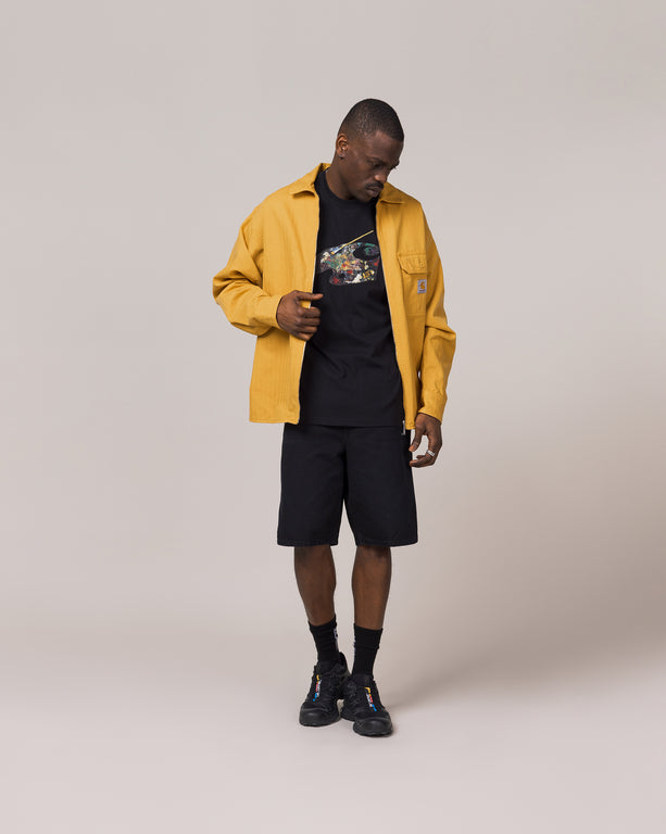 Yellow shirt jacket on sale
