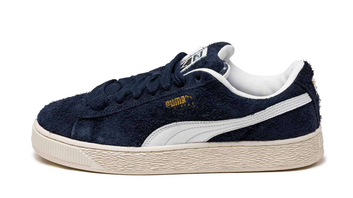 Navy suede pumas sales