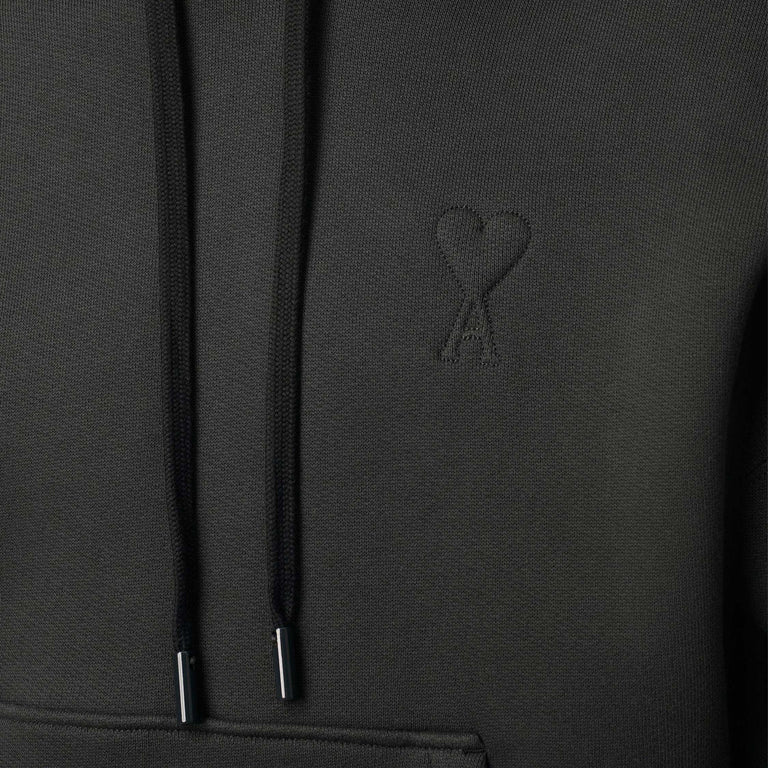 AMI Paris Embossed Ami De Coeur Hoodie - XXL / Anthracite - 2
