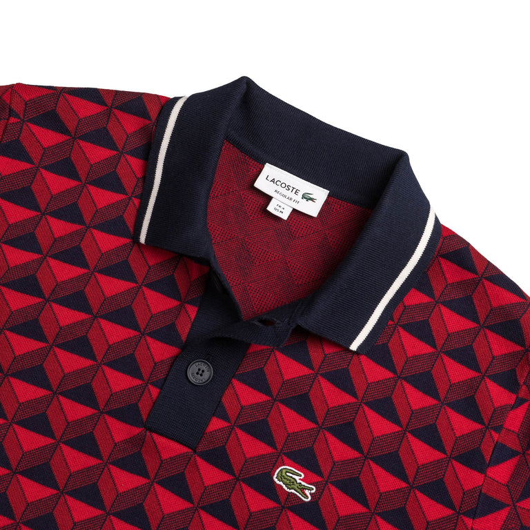 Lacoste Robert George Motif Polo Collar Sweater