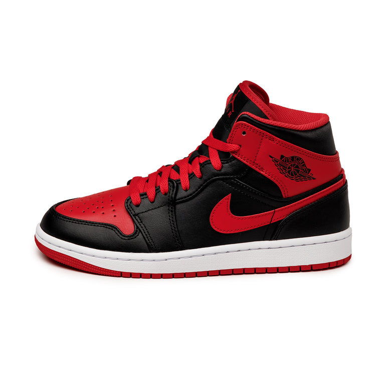 Jordan air 1 store mid red and white