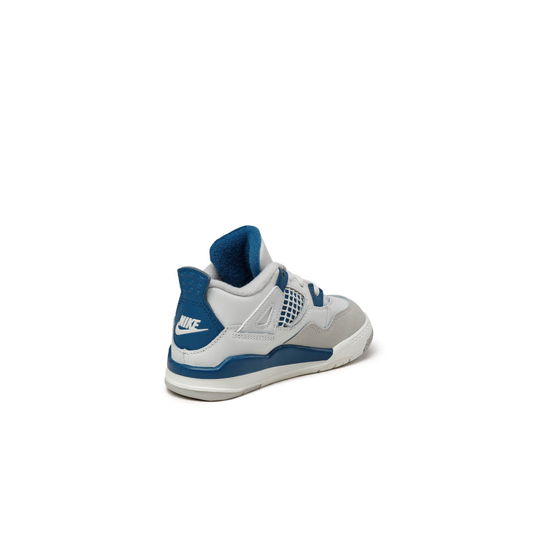 Nike air jordan 4 retro blue and white cheap