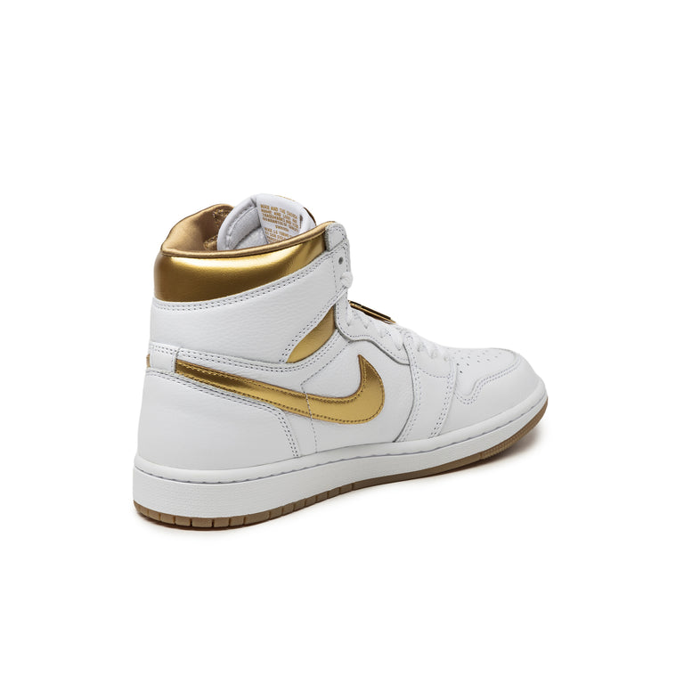 White and gold nike high tops new arrivals