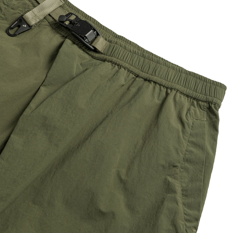 Maharishi Veg Dyed Asym Cargo Track Shorts