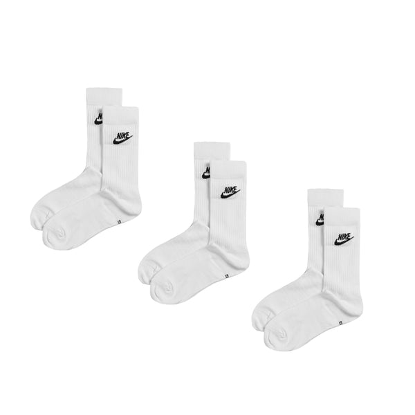 nike essential socks white
