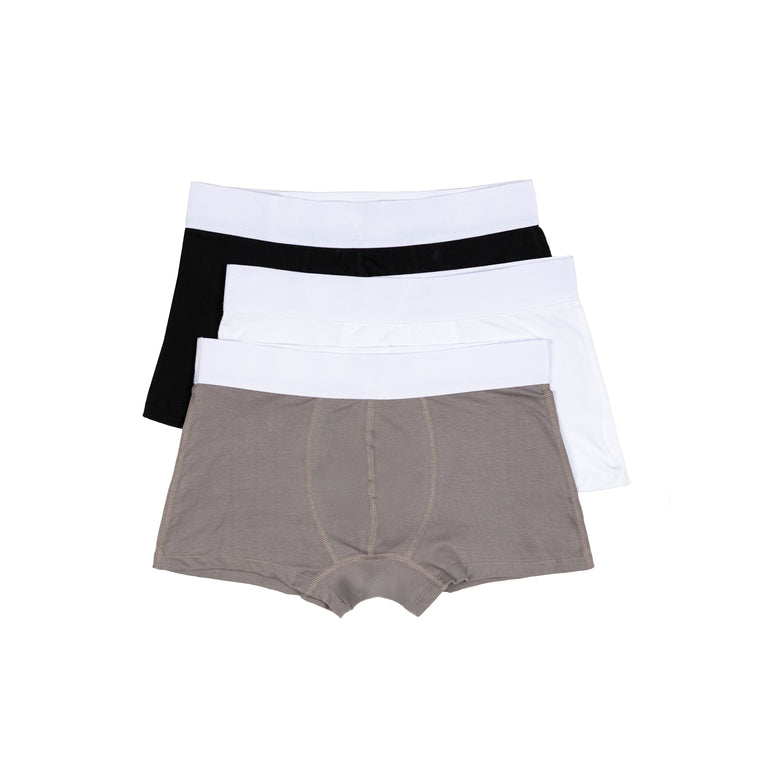 AMI Paris	Bicolor Boxer 3-Pack - S / Blanc / Gris / Noir
