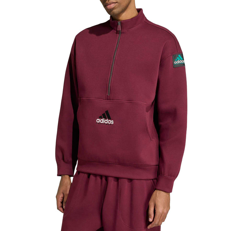 Adidas	Equipment Spacer Half-Zip - L / Maroon - 2