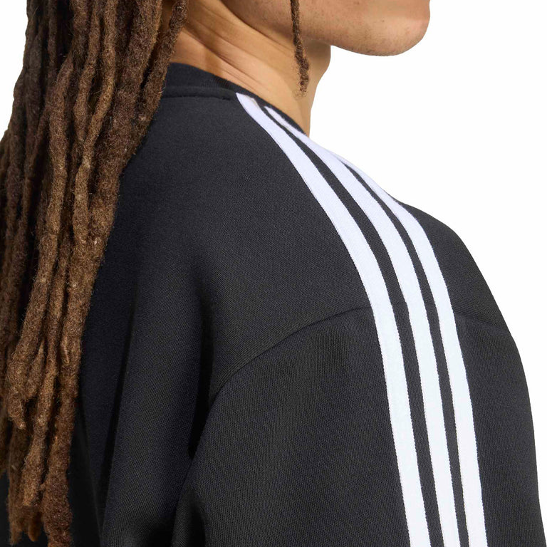 Adidas 3-Stripes Oversized Crewneck - L / Black / White - 5
