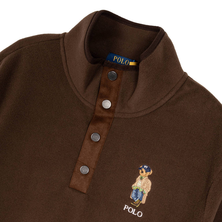 Polo Ralph Lauren Polo Bear Brushed Fleece Pullover - L / Brown - 2