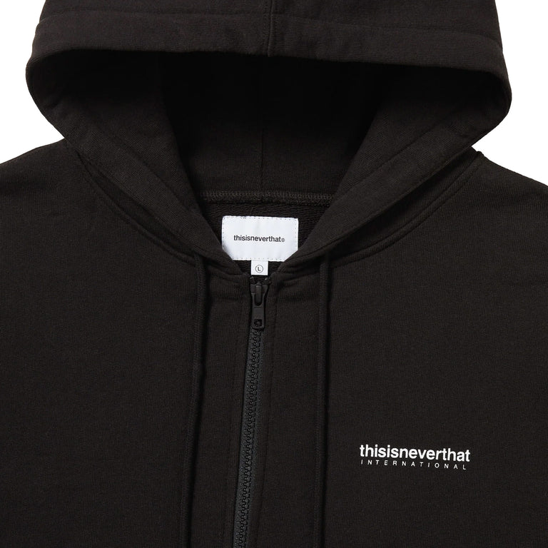 thisisneverthat	INTL. Logo Zip Up Hoodie - L / Off Black - 3