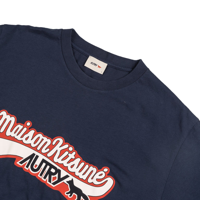 Autry x Maison Kitsune T-Shirt Main - XXL / Blue - 2
